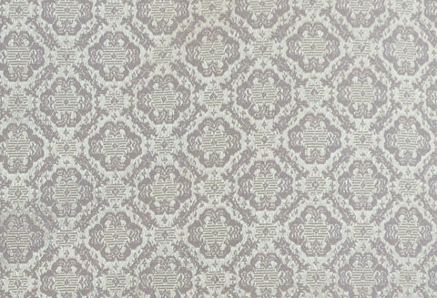 Covington Royal Brocade Silver & Lavender Upholstery Fabric Basra-218 Remnant