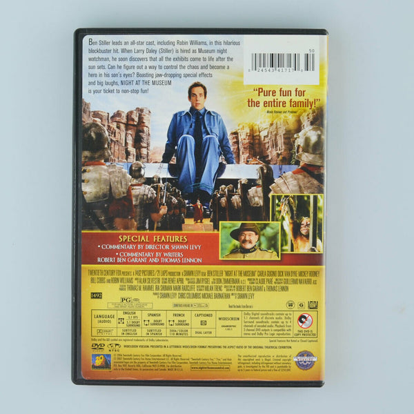 Night at the Museum (DVD, 2009, Widescreen) Ben Stiller, Robin Williams