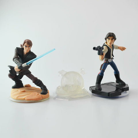 Disney Infinity Star Wars Lot Crystal, Anakin Skywalker, Han Solo - XBOX PS Wii