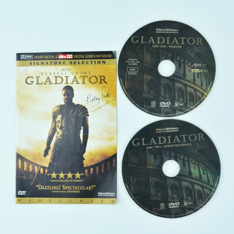 Gladiator (DVD, 2000, 2-Disc Set) Russell Crowe - Slipcover DISCS ONLY