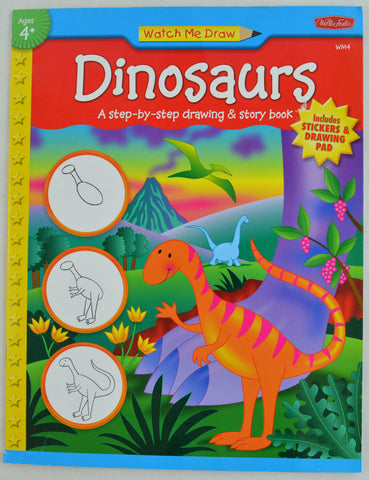 Watch Me Draw: Dinosaurs by Jenna Winterberg (2006, Paperback) Kids Art