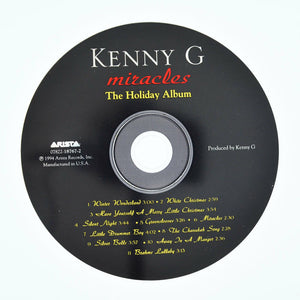 Miracles: The Holiday Album by Kenny G (CD, Oct-1995, Arista) DISC ONLY