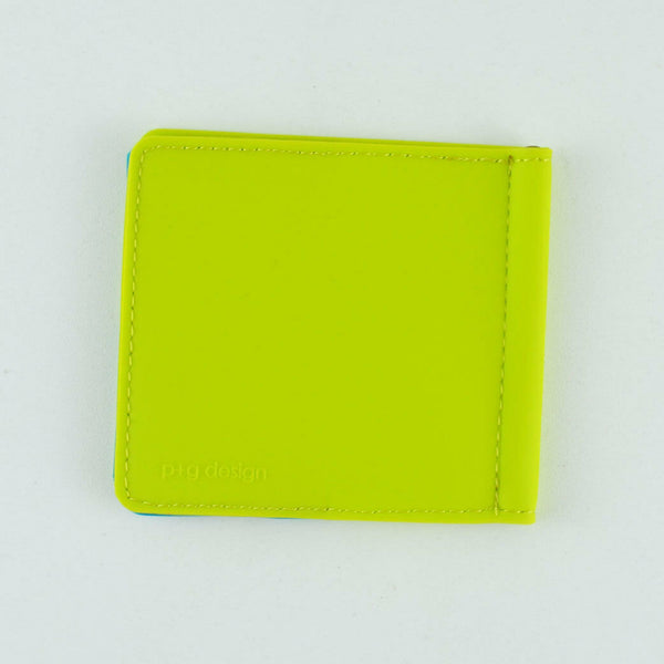 Silicone Money Clip - Wallet - O-RET Shuffle P+G Designs - Lime Green