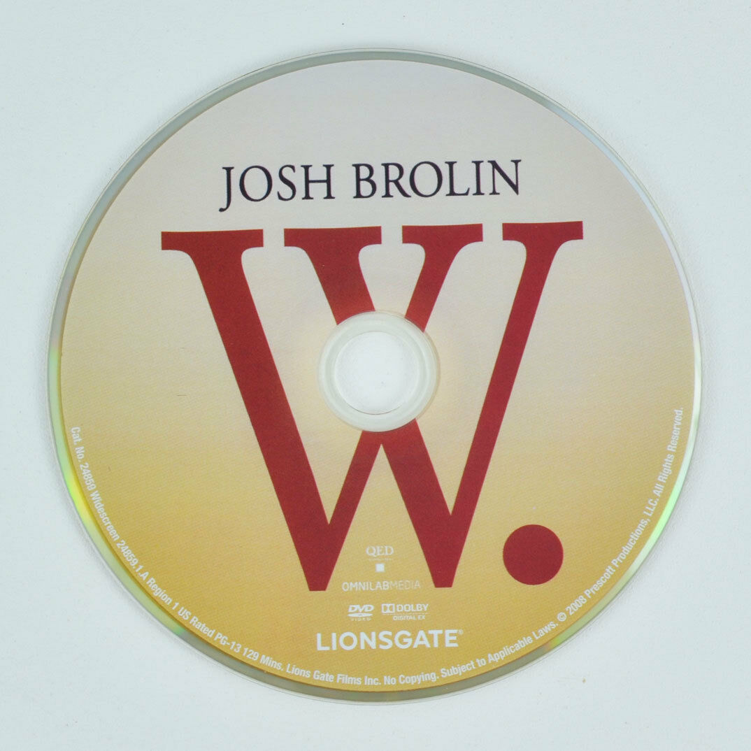 W. (DVD, 2009, Widescreen Version) Josh Brolin - DISC ONLY