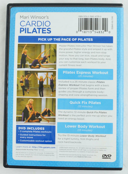 Mari Winsor: Cardio Pilates (DVD, 2010) 3 Complete Pilates Workouts