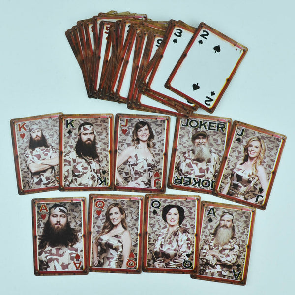 Duck Dynasty Playing Cards Jase Willie Si Phil Duck Commander A&E 2 Pack