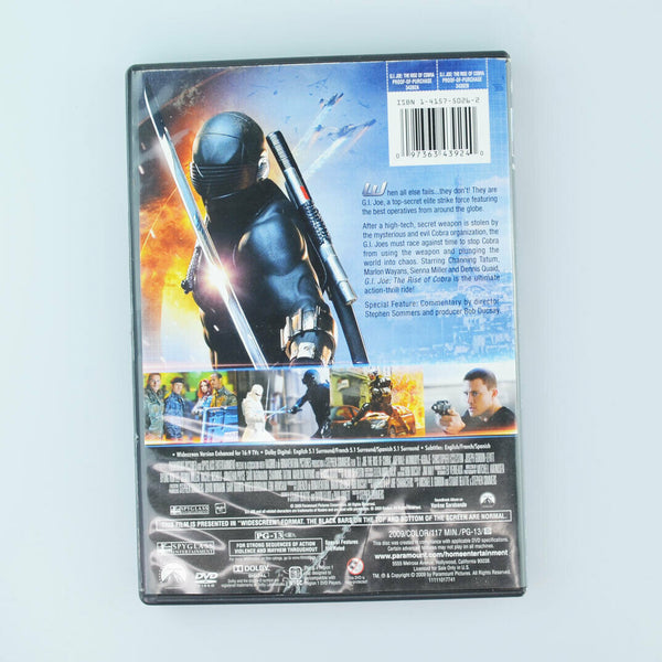 G.I. Joe: The Rise of Cobra (DVD, 2009) Dennis Quaid, Channing Tatum