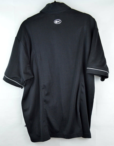 FISHBONE Mens Black Button Down Shirt Mens Size XL Extra Large Short Sleeve