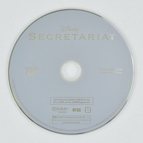 Secretariat (DVD, 2011) Daine Lane, John Malkovich, Dylan Walsh - DISC ONLY