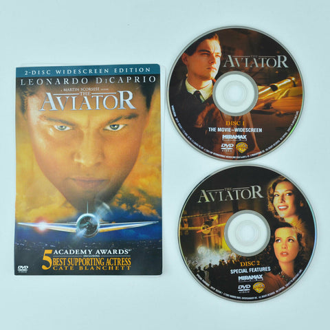 The Aviator (DVD, 2005, 2-Disc Set, Widescreen) Leonardo Dicaprio DISCS ONLY