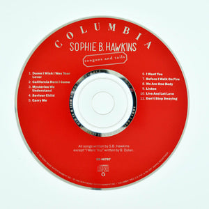 Tongues and Tails by Sophie B. Hawkins (CD, Apr-1992, Columbia) DISC ONLY