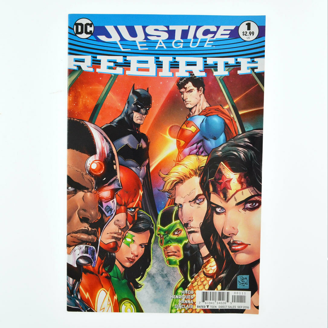 JUSTICE LEAGUE #1 - DC Universe Rebirth Comics 2016 - VF+ - Variant