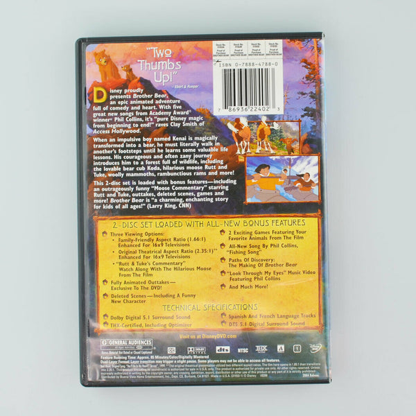 Brother Bear (DVD, 2004, 2-Disc Set, Special Edition) Walt Disney Animation