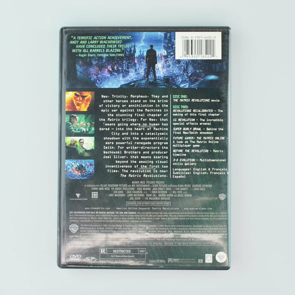 The Matrix Revolutions (DVD, 2004, 2-Disc Set) Keanu Reeves, Laurence Fishburne