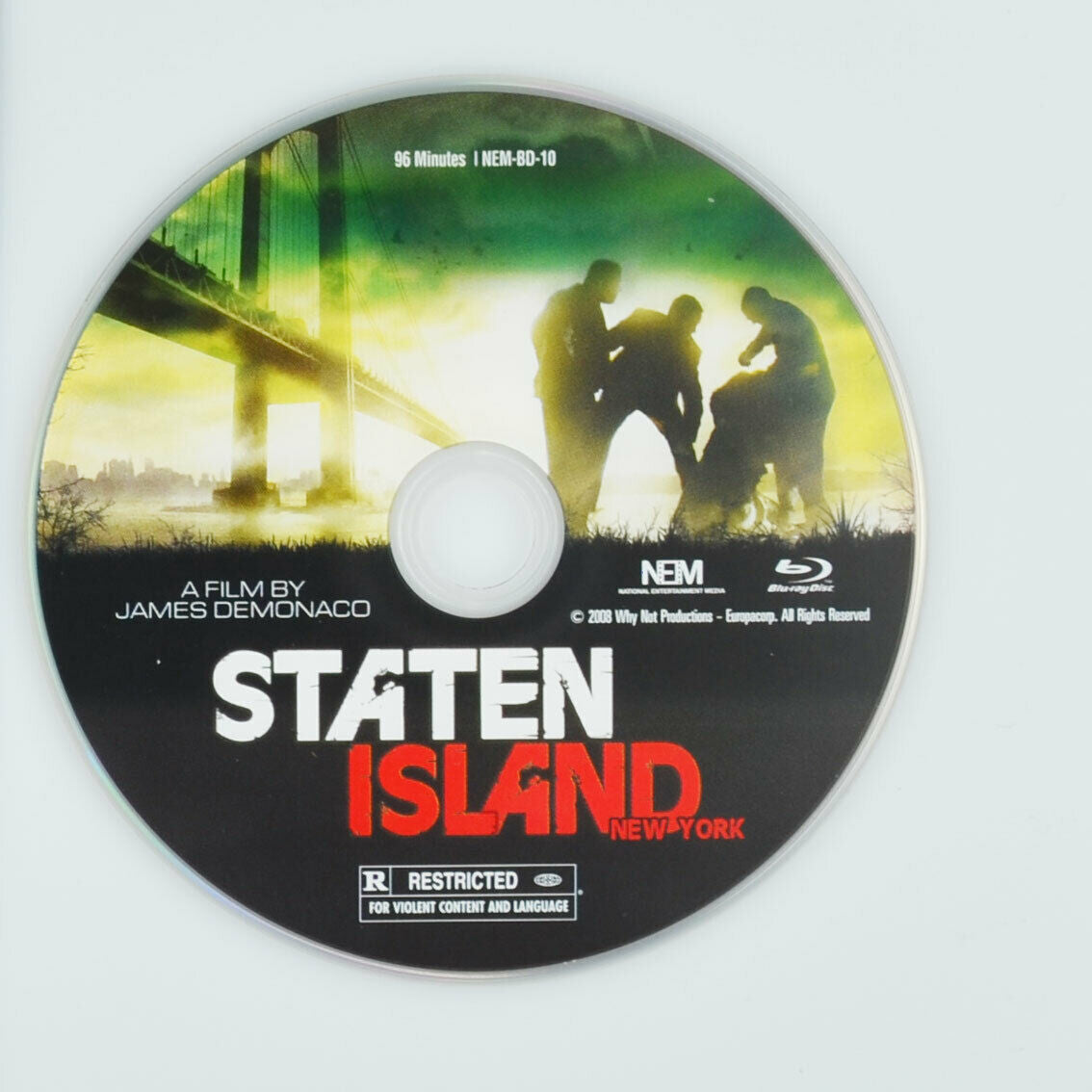 Staten Island (Blu-ray Disc, 2009) Ethan Hawke, Vincent D'Onofrio - DISC ONLY