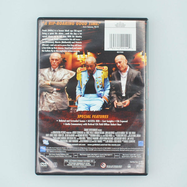 Red (DVD, 2011) Bruce Willis, Morgan Freeman, John Malkovich, Mary-Louise Parker