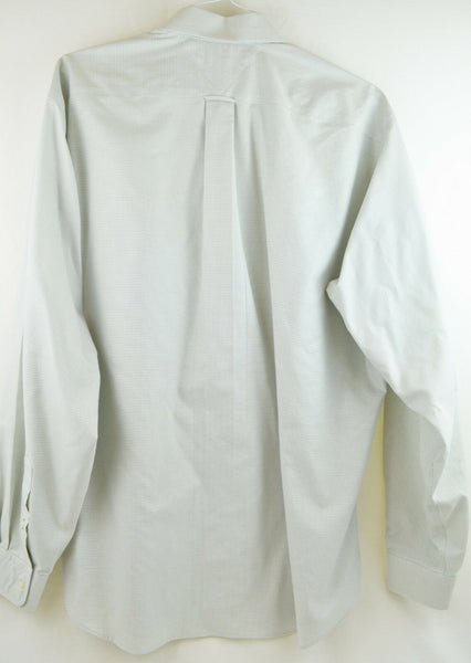 Tommy Hilfiger Mens Button Front Green Check - Traveler Collar Dress Shirt - Size XL