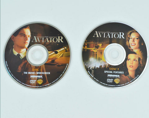 The Aviator (DVD, 2005, 2-Disc Set, Widescreen) Leonardo Dicaprio - DISCS ONLY