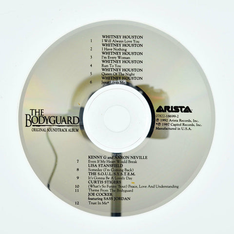 The Bodyguard by Original Soundtrack (CD, Nov-1992, Arista) DISC ONLY