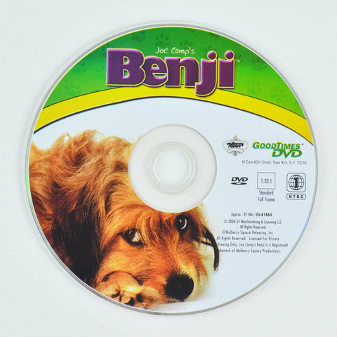 Benji (DVD, 2004, Full Screen) Peter Breck - DISC ONLY