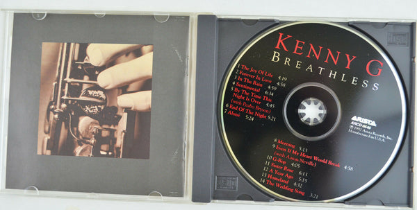 Breathless by Kenny G (CD, Oct-1992, Arista)