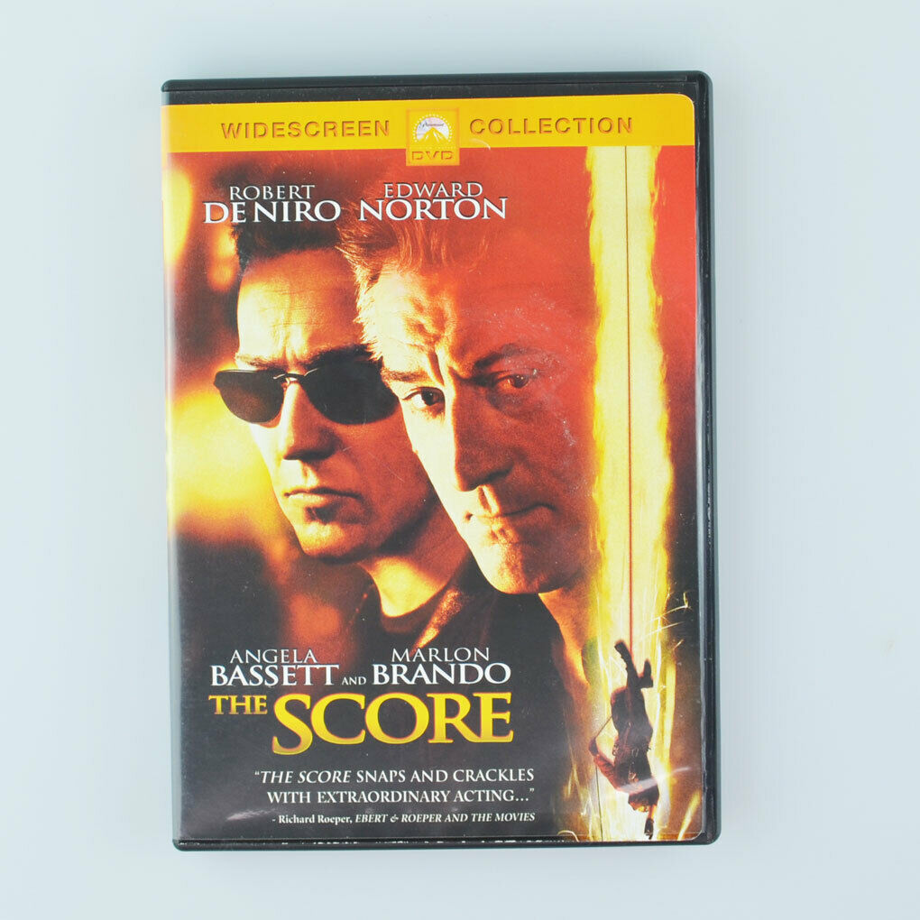 The Score (DVD, 2001, Widescreen) Robert De Niro, Edward Norton, Marlon Brando