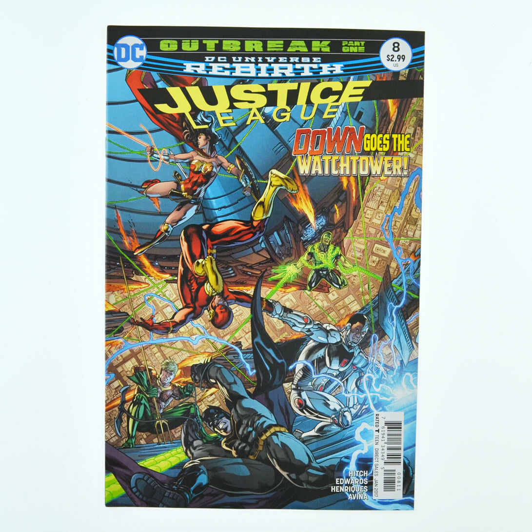 JUSTICE LEAGUE #8 - DC Universe Rebirth Comics 2017 - VF+