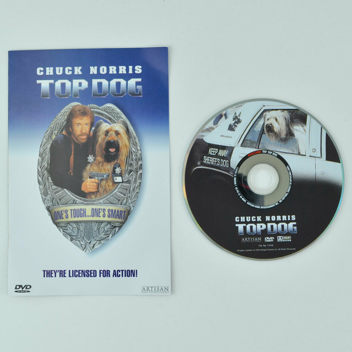 Top Dog (DVD, 1999) Chuck Norris - Slipcover and DISC ONLY