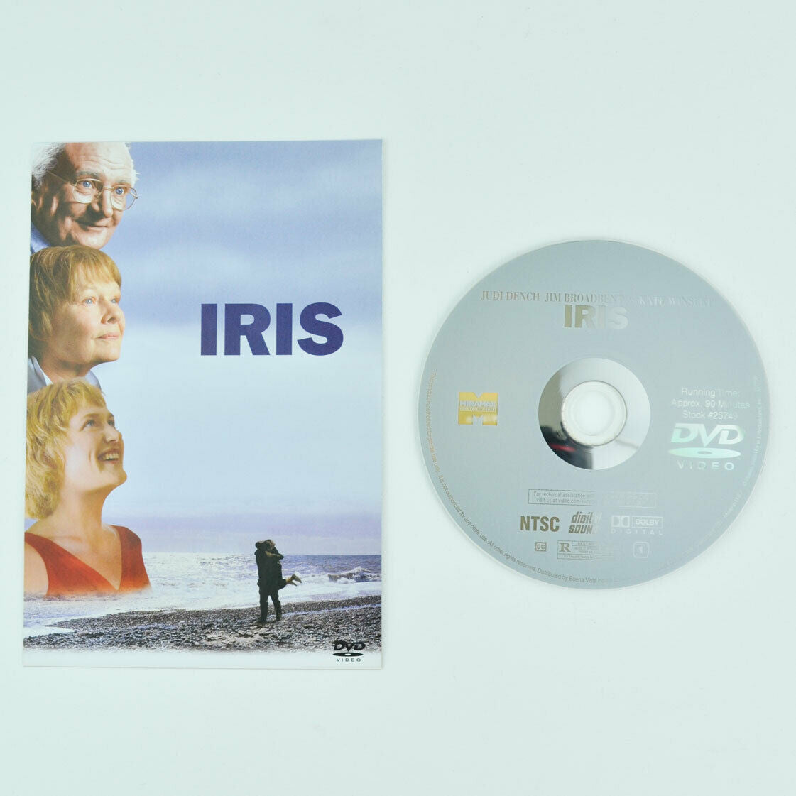 Iris: A Memoir of Iris Murdoch (DVD, 2002) Kate Winslet Slipcover and DISC ONLY