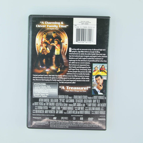 Spy Kids (DVD, 2001) Alexa Vega, Daryl Sabara, Antonio Banderas