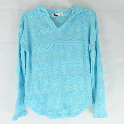 Epic Threads Juniors Girls Sweater Hoodie Light Blue Long Sleeve Size Medium