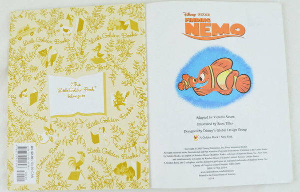 Disney Finding Nemo by RH Disney Staff - Little Golden Book (2003, Hardcover)