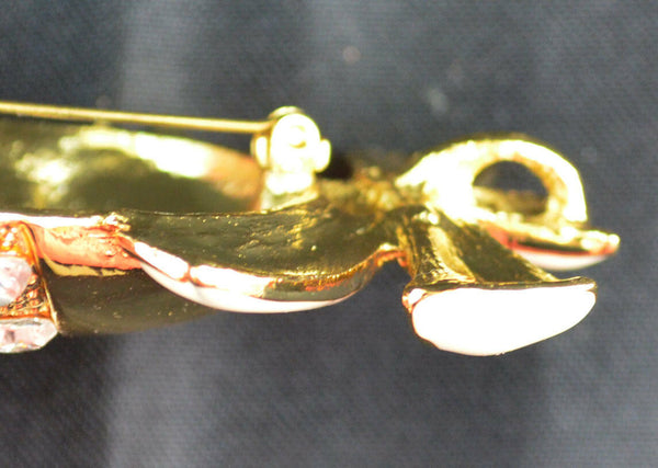 Bell Brooch - Scarf Pin, Pendant, Ornament - Goldtone - Christmas Home Interiors