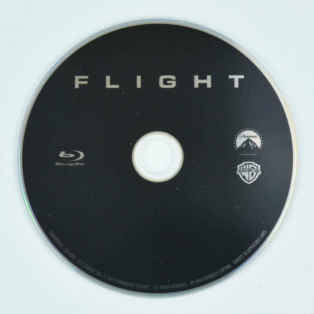 Flight (Blu-ray Disc, 2013) Denzel Washington - DISC ONLY