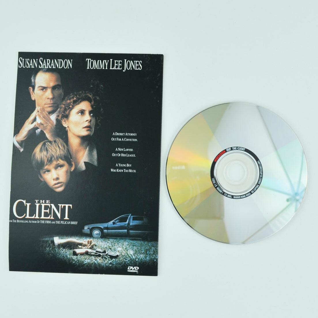 The Client (DVD, 1997) Susan Sarandon, Tommy Lee Jones Slipcover and DISC ONLY
