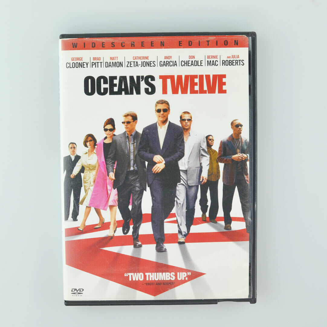 Oceans Twelve (2004) (DVD, 2005) Catherine Zeta-Jones, Brad Pitt, George Clooney