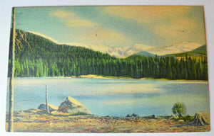 Mt. Evans,  Echo Lake, Denver, Colorado - Posted c.1937 Postcard