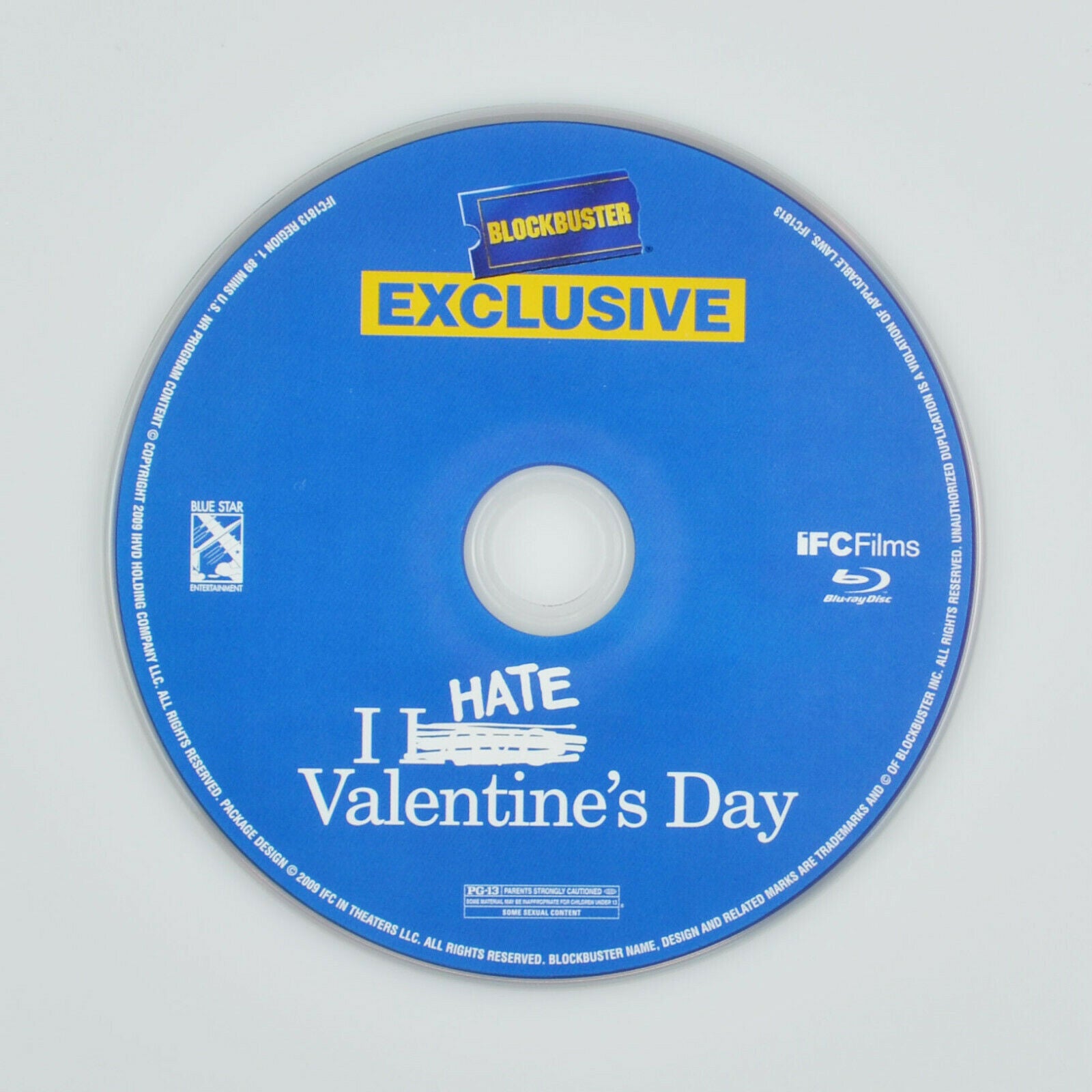 I Hate Valentines Day (Blu-ray Disc, 2010) Nia Vardalos John Corbett - DISC ONLY