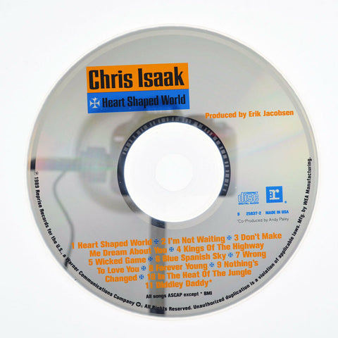 Heart Shaped World by Chris Isaak (CD, Jun-1989, Reprise) DISC ONLY