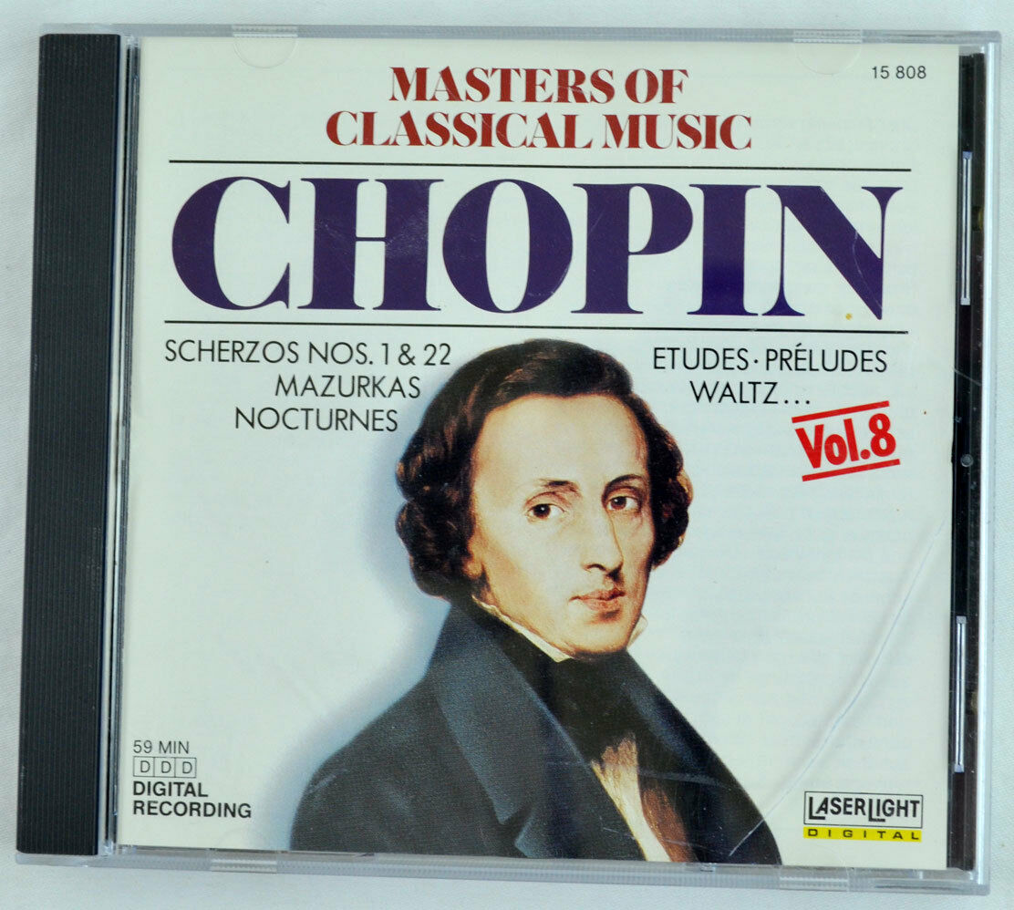 Masters of Classical Music, Vol. 8: Chopin (CD, Oct-1990, Laserlight)