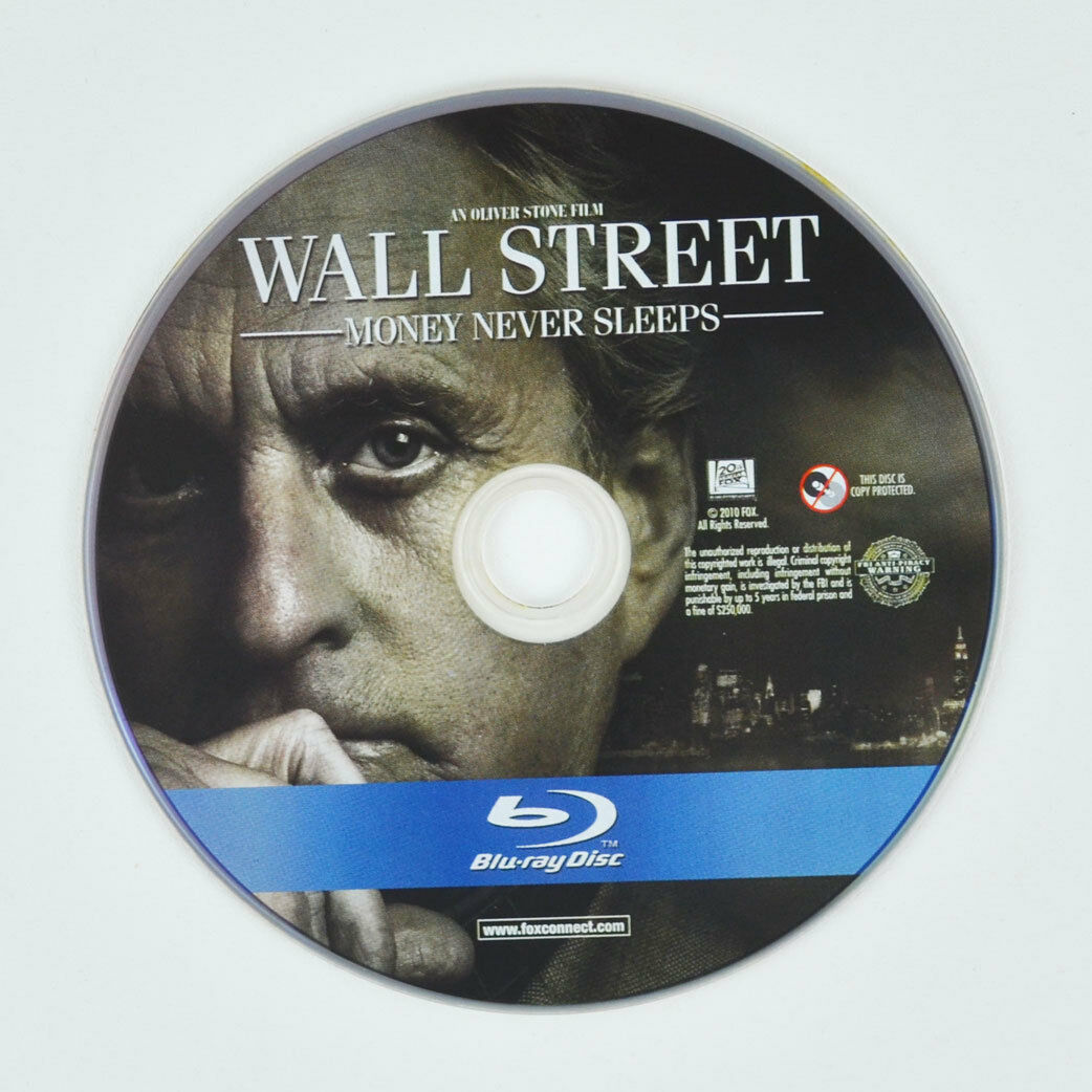 Wall Street: Money Never Sleeps (Blu-ray Disc, 2010, 2-Disc Set) - DISCS ONLY
