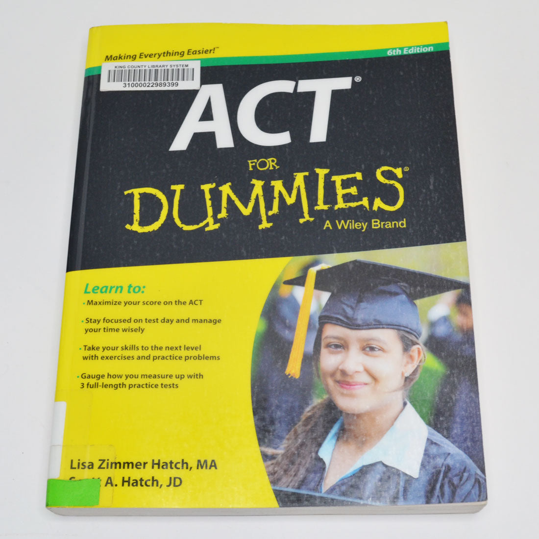 ACT For Dummies by Hatch - 6th Edition - Ex-Library