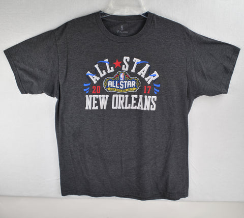 2017 NBA All Star New Orleans T Shirt - Dark Gray - Fanatics Mens Large Tee