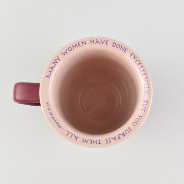 You Are An Amazing Woman Ceramic Coffee Mug or Tea Cup - 14 oz. Purple - Abbey CA