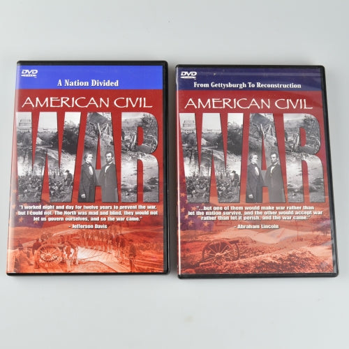American Civil War 1861-1865 (DVD, 2-Disc Set, 2004) Gettysburgh To Reconstruction