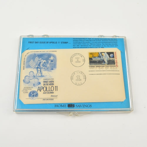 Apollo 11 Stamp 1969 First Men on the Moon - Dual Postmark First Day Issue Cover