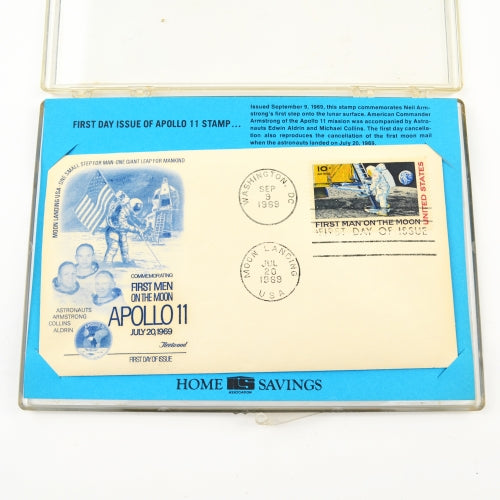 Apollo 11 Stamp 1969 First Men on the Moon - Dual Postmark First Day Issue Cover