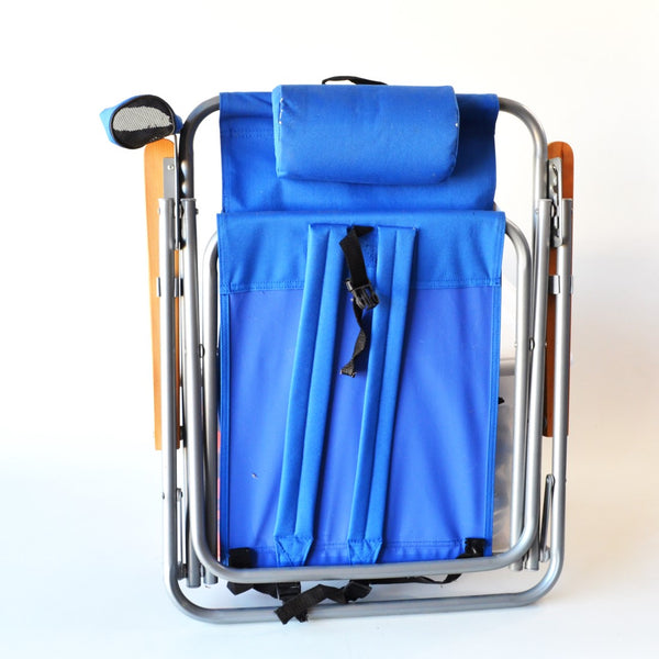 Hi-Back Backpack Chair by Wear-Ever Chair - Headrest and Cupholder
