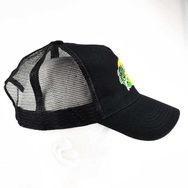 Bass Pro Shops Snap-Back Trucker Hat - Baseball Cap Black Adjustable One Size