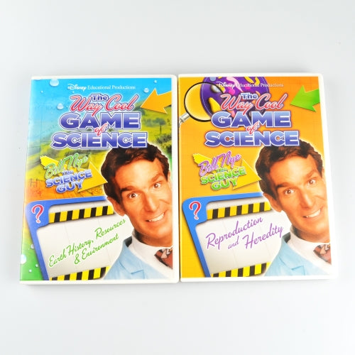 Lot of 4 Bill Nye Science Guy (DVD, 2007) Way Cool Game Of Science Reproduction